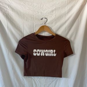 Cowgirl crop top